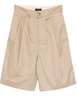 Willy Chavarria Pleated Shorts - Natural