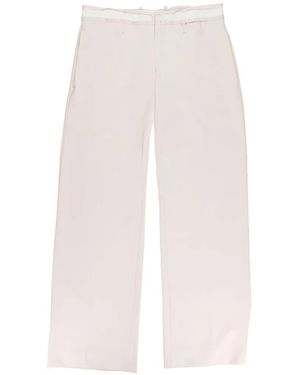 MM6 by Maison Margiela Deconstructed Trousers - White