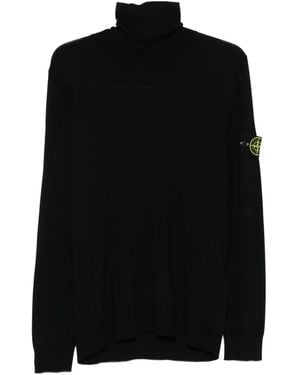 Stone Island Pullover Mit Logo-Detail - Schwarz