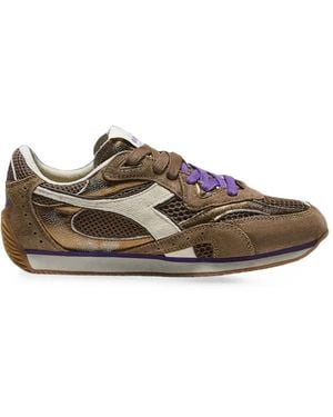 Diadora Equipe Paneled Sneakers - Brown