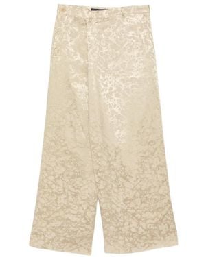 Julius Over Wrapping Trousers - Natural