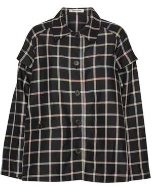 Henrik Vibskov Kariertes Hemd - Schwarz