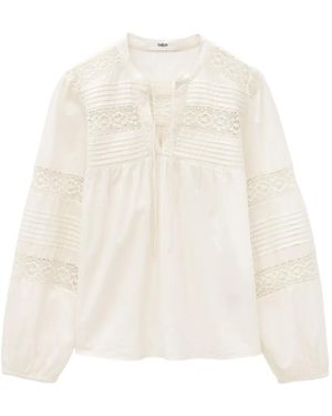 Ba&sh Blouse À Broderies Et Manches Longues Nami - White