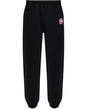 Canada Goose Wander Logo-Patch Track Pants - Black