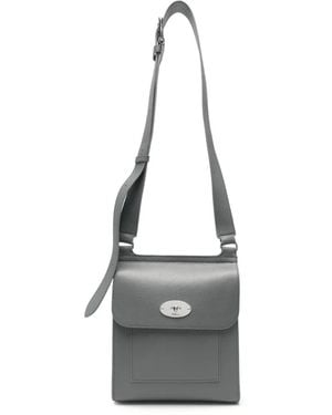 Mulberry Antony Grained Leather Shoulder Bag - White