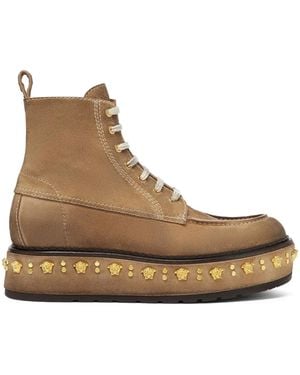Versace Botas con apliques - Marrón