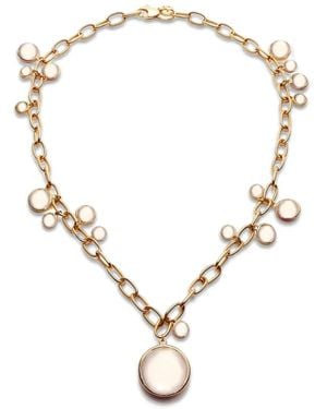 Goshwara Mischief Moonstone Necklace - Metallic