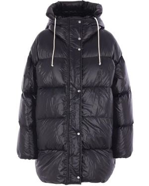 Jil Sander Hooded Padded Jacket - Black