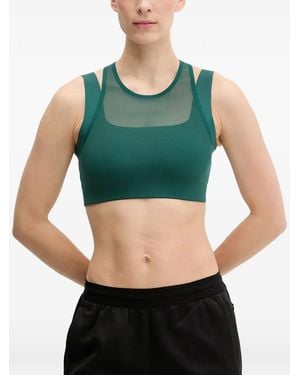 The North Face Refina Double-Layer Sports Bra - Green