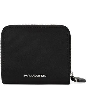 Karl Lagerfeld ファスナー財布 - ブラック