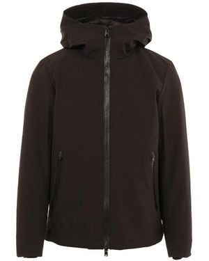 Woolrich Zip-Up Hooded Jacket - Black