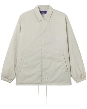 AFTERMATHS Snap-Button Overshirt - White