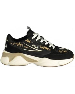 Fila Sneakers Mit Leopardenmuster - Schwarz
