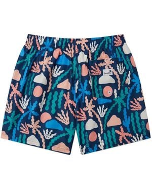 Boardies Badeshorts Mit Grafischem Print - Blau