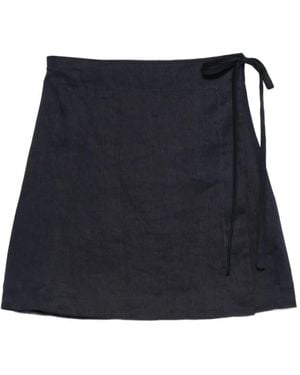 Bondi Born Tie Detail Mini Skirt - Blue