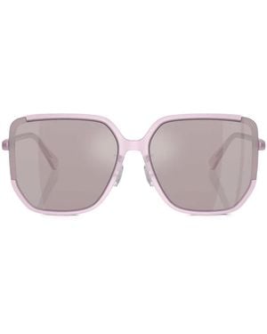 COACH Logo-Plaque Oversized-Frame Sunglasses - Pink
