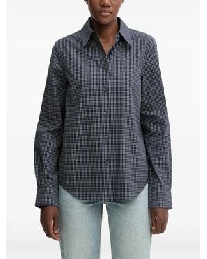 Miss Sixty Checked Buttoned Shirt - Grey