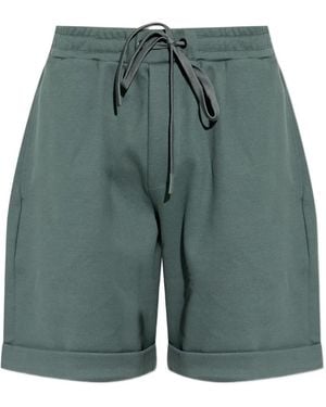 Hanro Drawstring-Waist Turn-Up Shorts - Green
