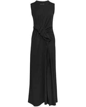 Ulla Johnson Jeune Ruffled Embroidered Dress - Black