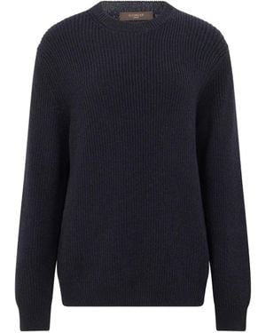 Slowear Ribbed-Knit Crew-Neck Sweater - Blue