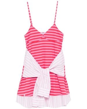 Charles Jeffrey Vestido Corto Merge Hug - Rosa