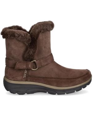 Skechers Paneled Boots - Brown