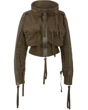 DSquared² Multiple-Pocket Cargo Jacket - Green
