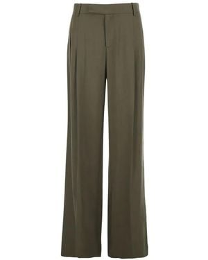 FEDERICA TOSI Pleated trousers - Grün