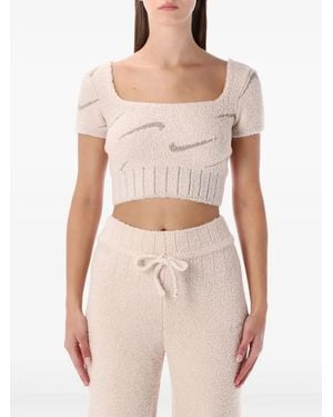 Nike Haut À Encolure Carrée - Neutre