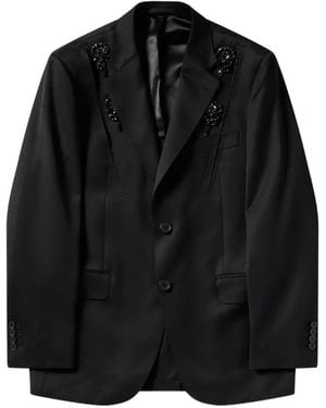 Simone Rocha Embellished Structured Blazer - Black