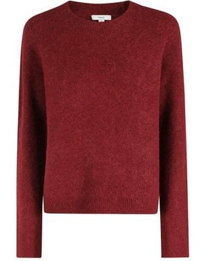 Vince Jersey Con Cuello Redondo - Rojo