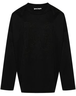 パームエンジェルス バーニングモノグラムTシャツ ブラック パームエンジェルス バーニングモノグラムTシャツ ブラック