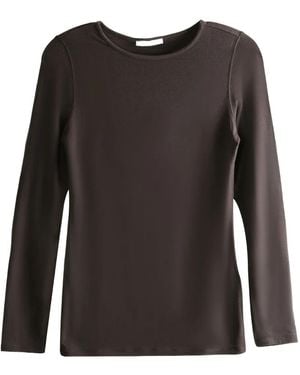 Amomento Top Met Lange Mouwen - Zwart