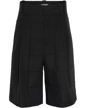 Jacquemus The Navega Pleated Shorts - Black
