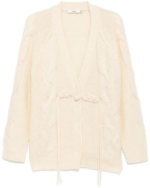 B+ AB V-Neck Cardigan - Natural