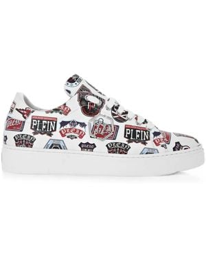Philipp Plein Baskets Carson Patches - White