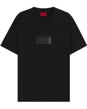 HUGO Box-Logo T-Shirt - Black