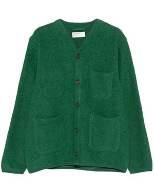 Universal Works Cardigan mit V-Ausschnitt - Grün
