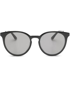 McQueen Zonnebril Met Rond Montuur - Grijs