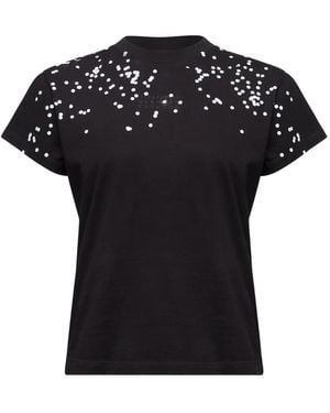 MM6 by Maison Martin Margiela Printed Short-Sleeve T-Shirt - Black