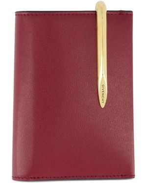 Givenchy Pinch Leather Wallet - Purple