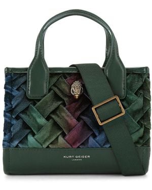 Kurt Geiger Borsa Tote Squadrata - Verde