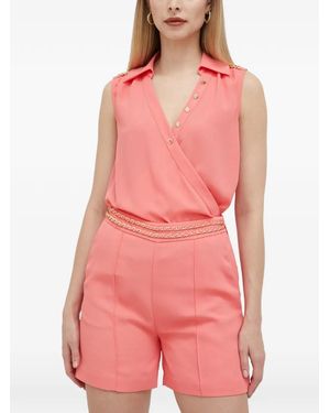 MARCIANO BY GUESS Chain-Embellished Sleeveless Blouse - Pink