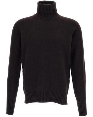 Drumohr Jersey De Punto Con Cuello Vuelto - Negro