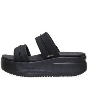 HEYDUDE Austin Plateau-Sandalen Mit Doppelriemen - Blau