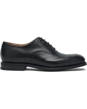Church's Leren Schoenen Met Bewerkte Neus - Zwart