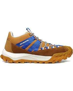 SCARPA Suede Lace-Up Sneakers - Blue