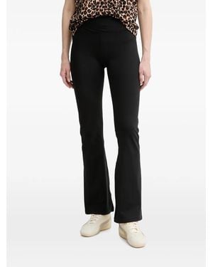 DKNY Logo-Print Leggings - Black