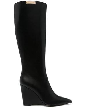 Twinset Stivali Con Placca Logo 100Mm - Nero