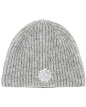Bogner Fire + Ice Aneta Ribbed-Knit Beanie Hat - Grey
